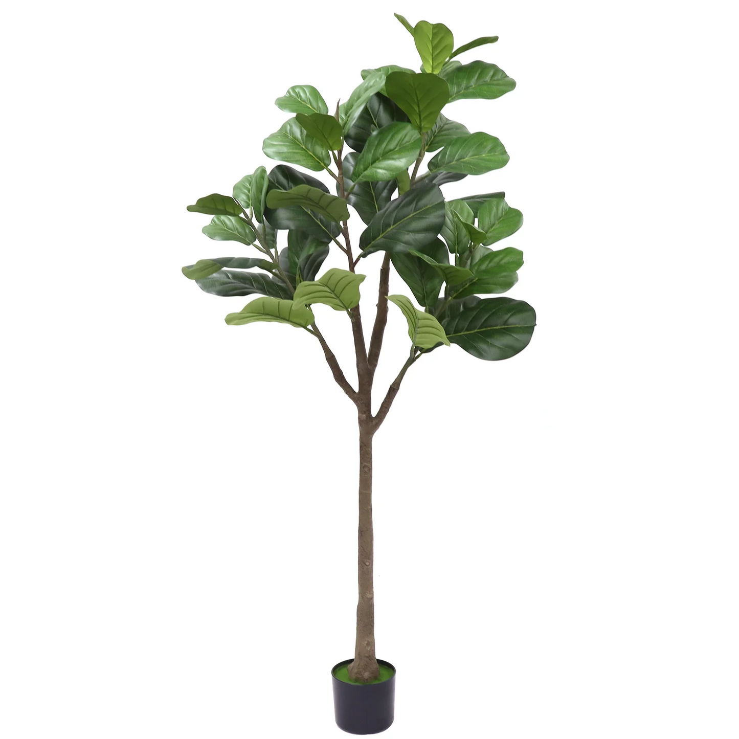 HiMIS Fiddle Leaf Fig Tree In Pot With Realistic Leaves