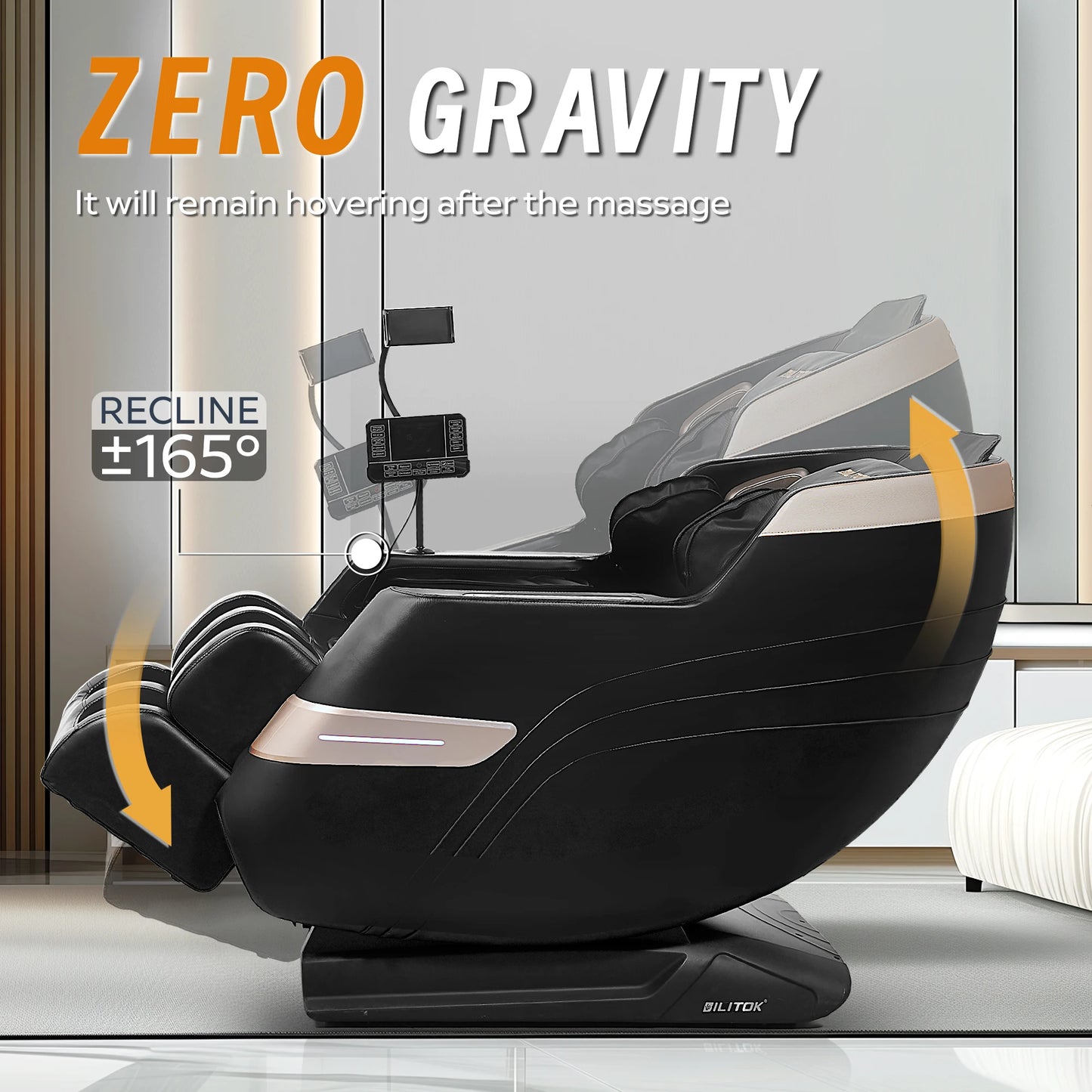 Zero Gravity Massage Chair With Heating And Bluetooth