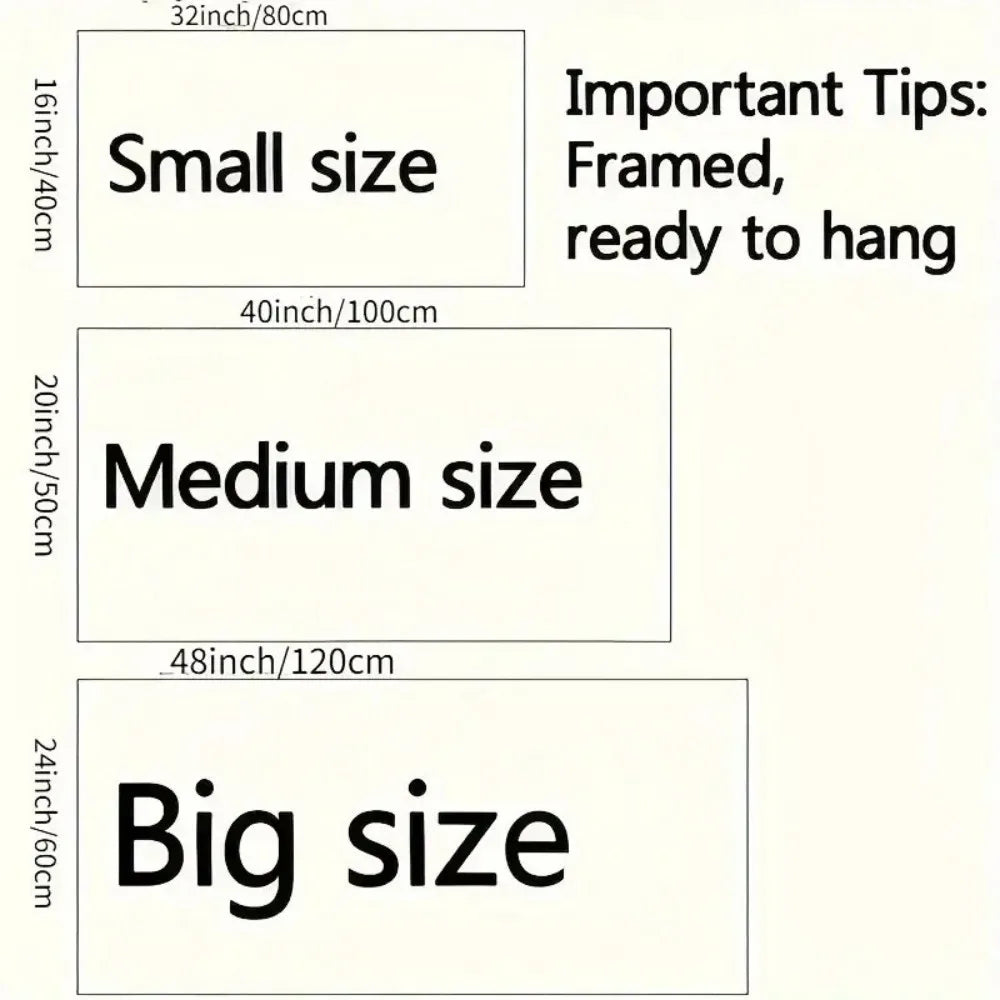 1.5 Inch Thick Pine Solid Wood Frame Canvas Wall Art Gift