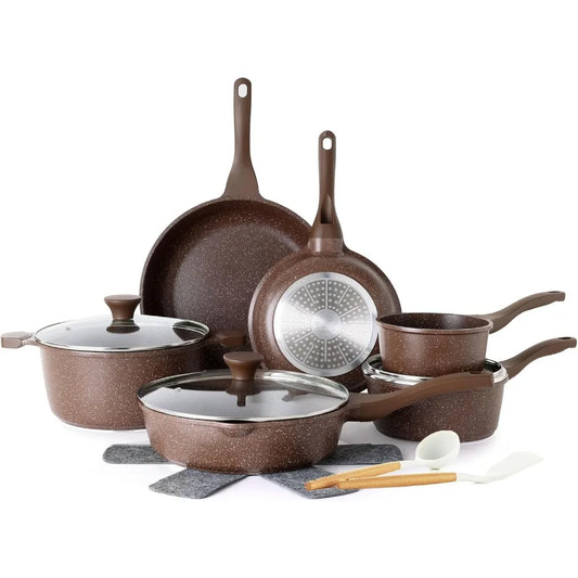16 Piece Nonstick Cookware Set With Stay Cool Handles