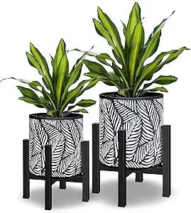Plant Pot With Stand 10 12 In Honeycomb Gradient Planter