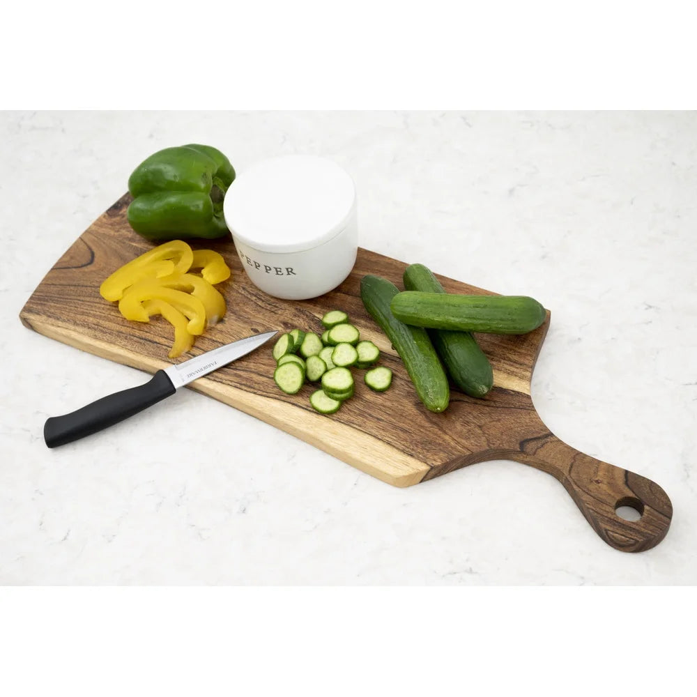 Dutrieux Rustic Acacia Live Edge Cutting Board Reversible