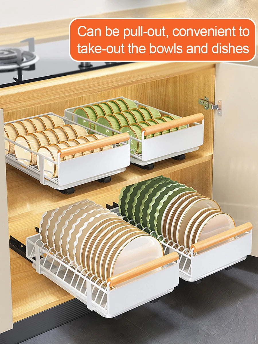 Telescopic Kitchen Drawer Organizer Extendable Cupboard