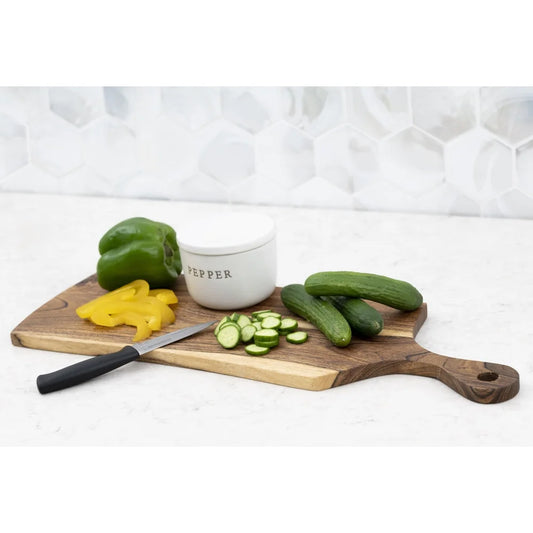 Dutrieux Rustic Acacia Live Edge Cutting Board Reversible