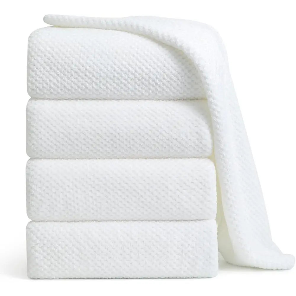 Extra Large Microfiber Bath Towel Set 4 Pieces Quick Dry