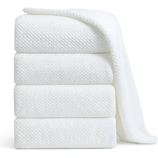 Extra Large Microfiber Bath Towel Set 4 Pieces Quick Dry