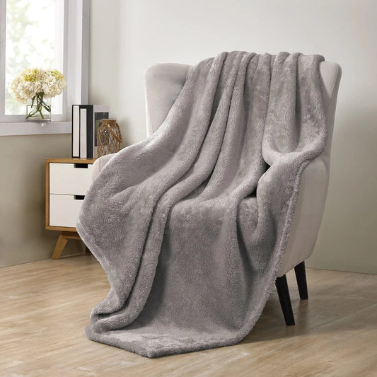 Cozy Antimicrobial Plush Throw Blanket 50x60 Machine Washable