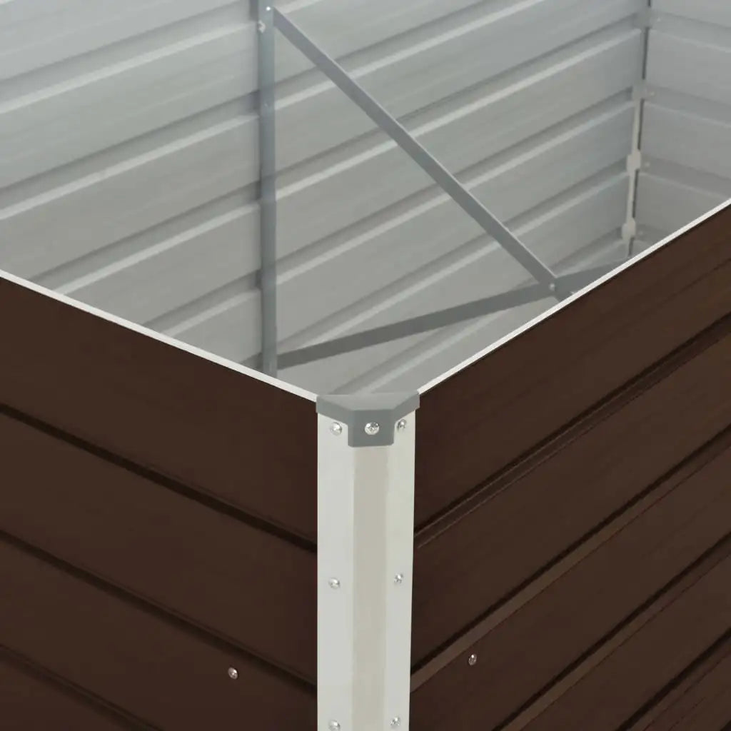 Raised Garden Bed Metal 160x80x77 Patio Galvanised Steel