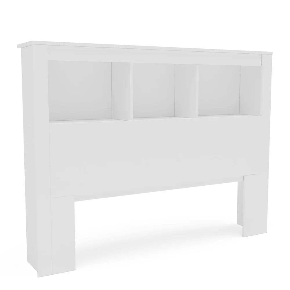 Madison Full Size Bookcase Headboard With 3 Open Shelves