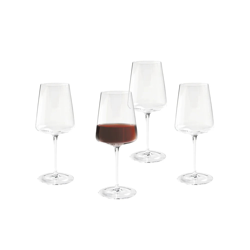 Clear Flared Red Wine Glass Set Of 4 17 Oz Dishwasher Safe