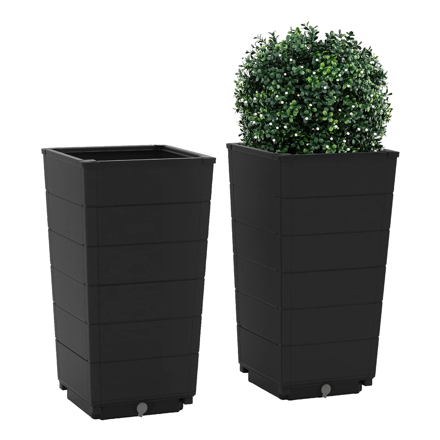 LIFEZEAL Planter Set of 2 Indoor Outdoor Self Watering