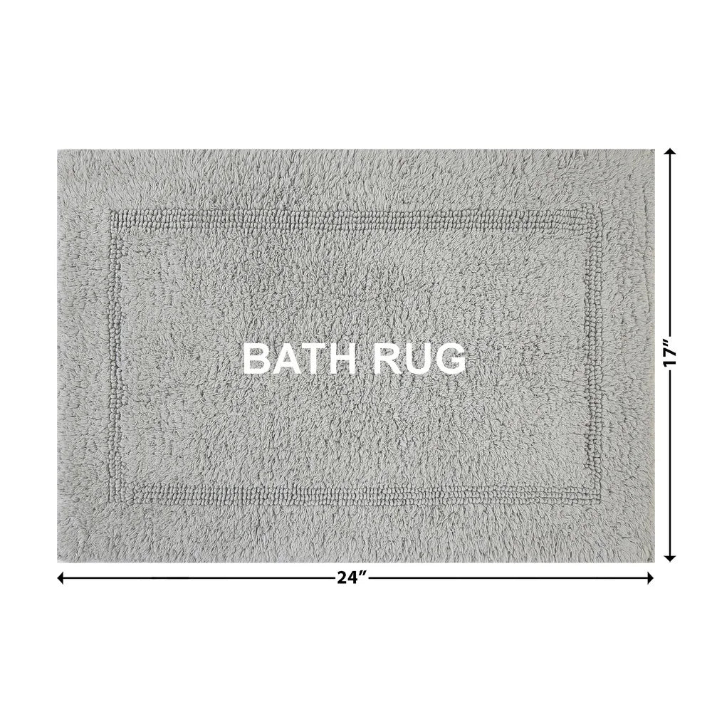 Ultra Soft Cotton Bath Rug Machine Washable 17x24 Non Slip