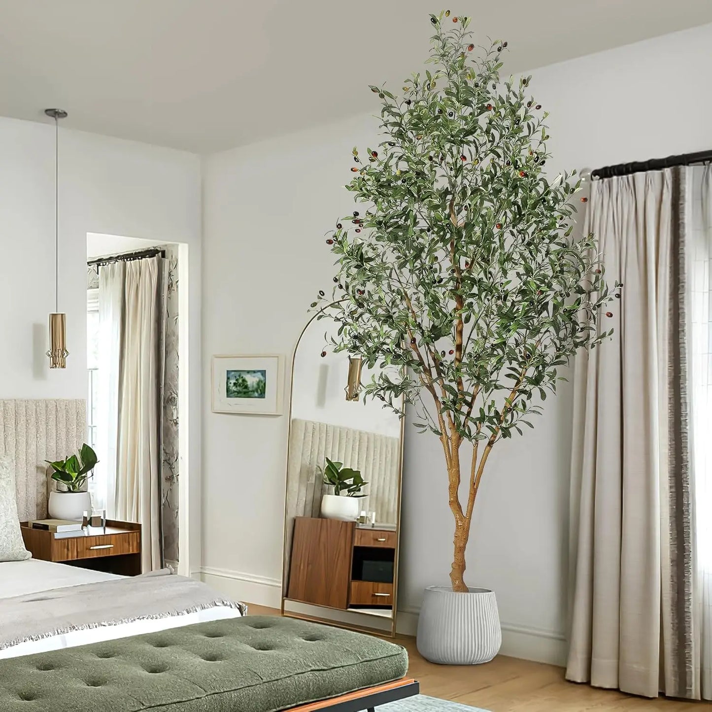 HiMIS Olive Trees Artificial Indoor Decor For Home Office