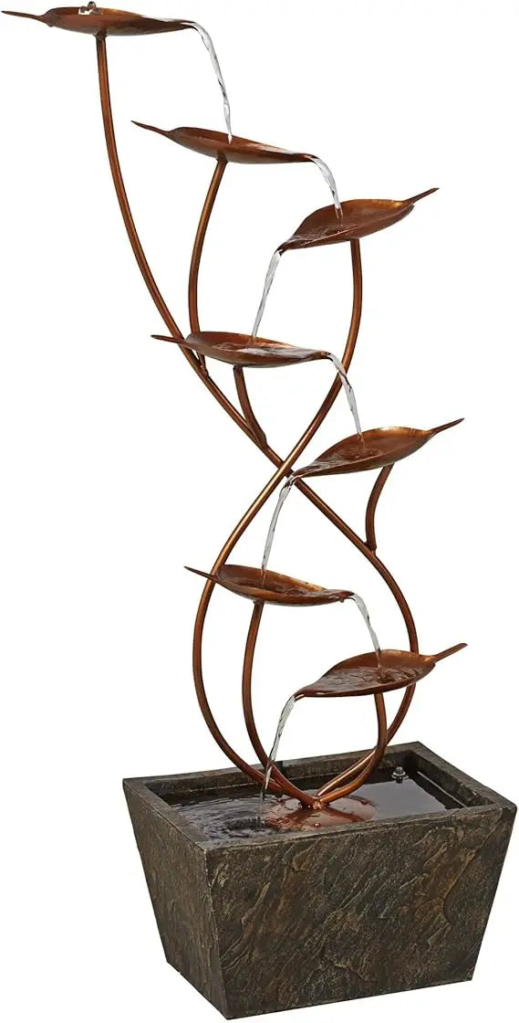 Lamps Plus Ashton Water Lilies And Cat Tails Resin Fountain
