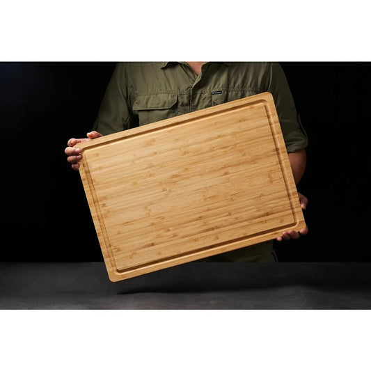 Extra Large Bamboo Cutting Boards With Side Handles Kitchen