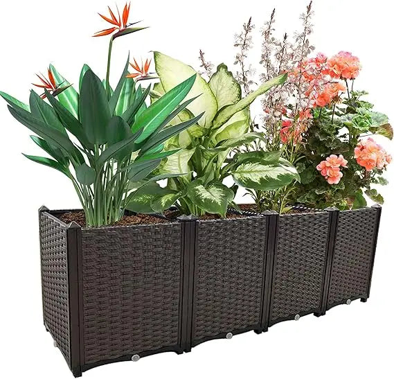 Large Outdoor Planters Elevated Garden Boxes Raised Beds