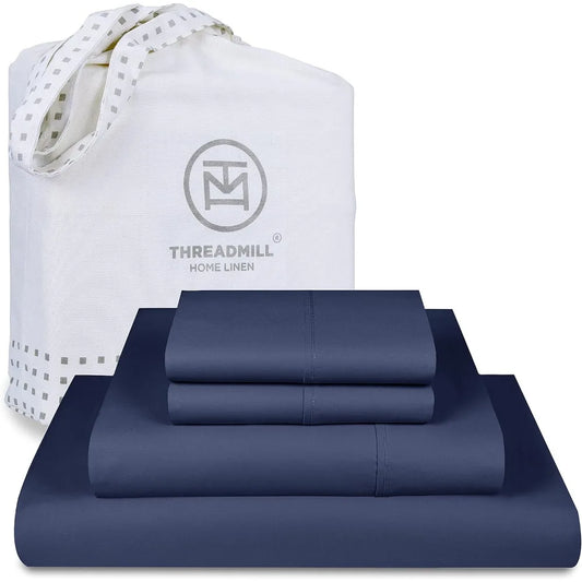 Supima King Size Cotton Sheets 1200 Thread Count Blue