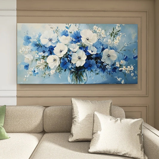 1.5 Inch Thick Pine Wood Frame Canvas Wall Art For Bedroom