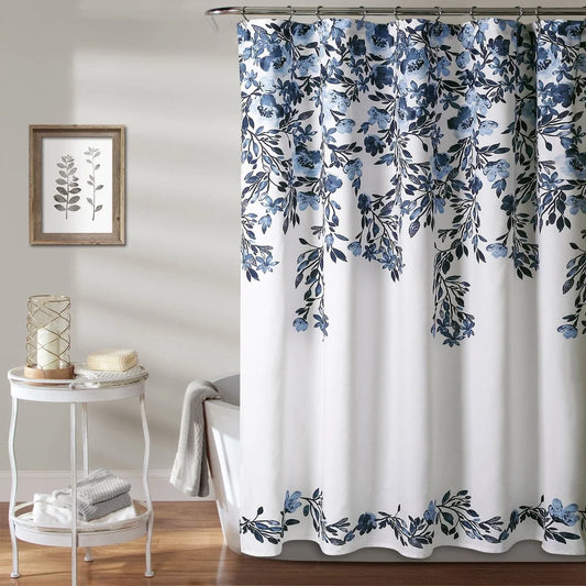 Elegant Floral Shower Curtain 72x72 Waterproof for Spa-Like Bathroom Experience
