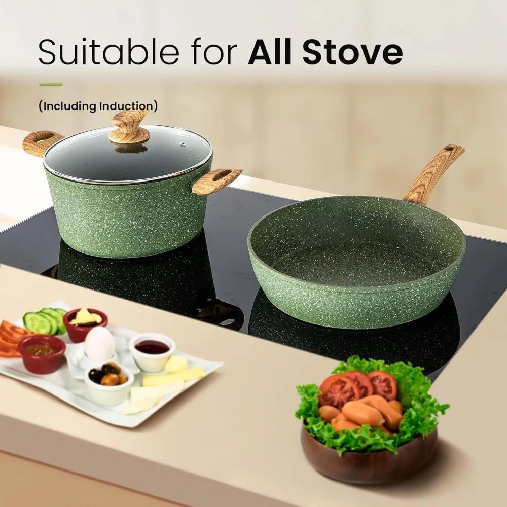 30 Piece Nonstick Cookware Set Pots And Pans Granite
