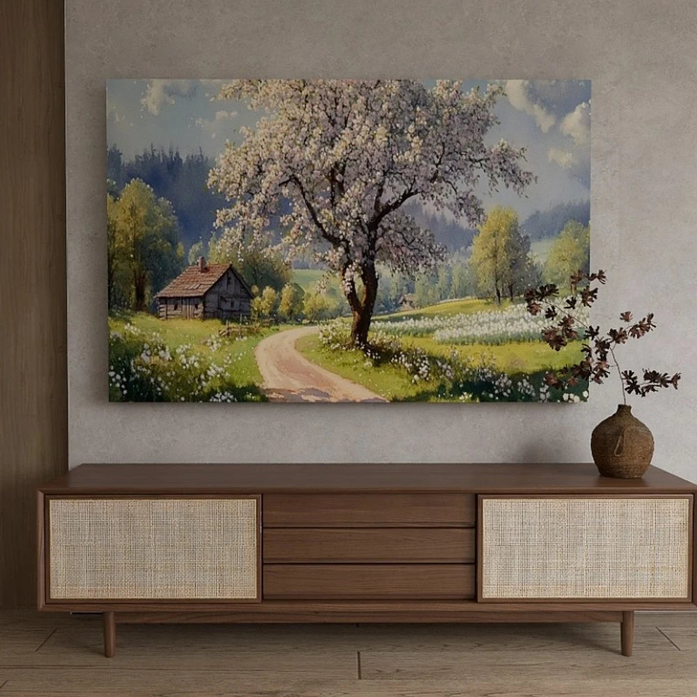 1.5Inch Thick Pine Wood Frame Canvas Wall Art Birthday Gift