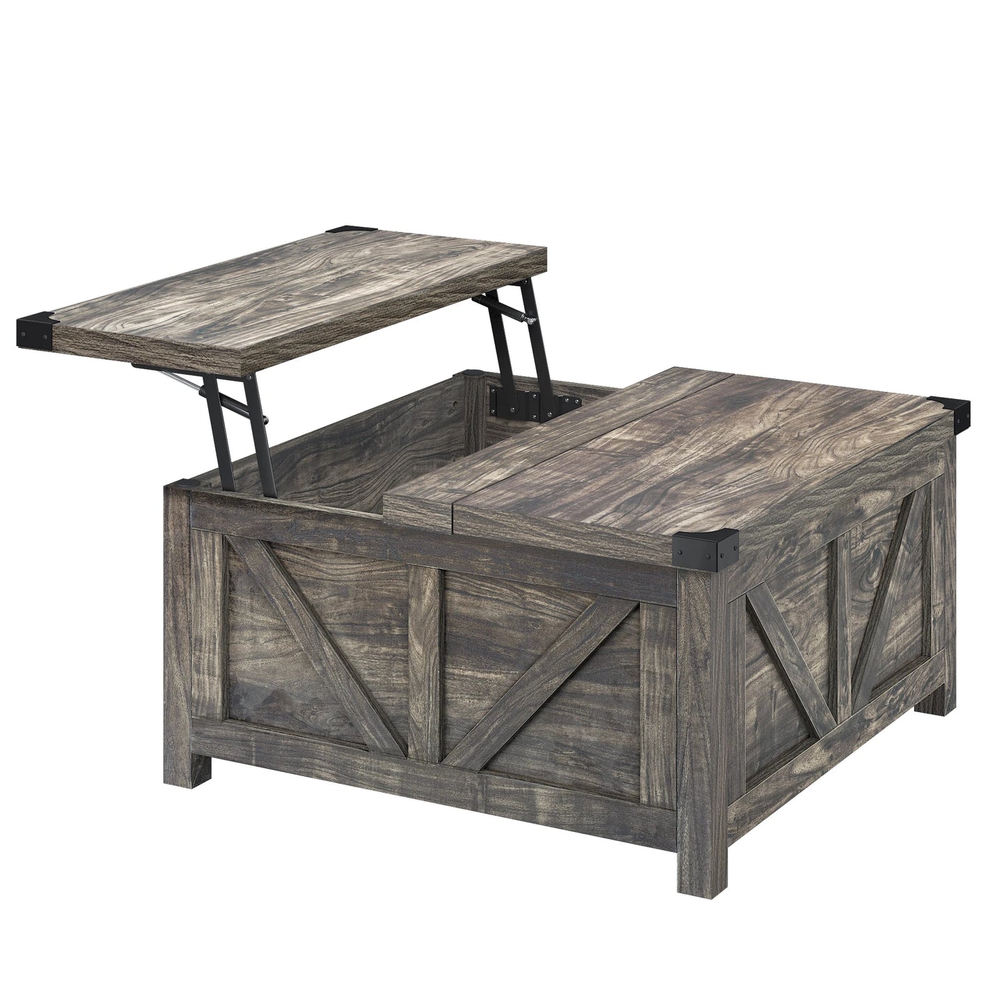 Lift Top Coffee Table with Hidden Storage for Living Room