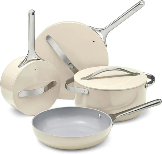 Nonstick Ceramic Cookware Set 12 Piece Pots Pans Lids