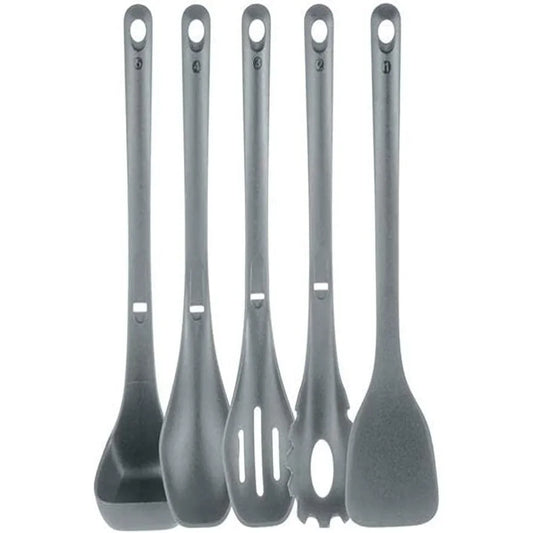 Gray Kitchen Utensils Spatula Pasta Fork Spoon NCCWSTKGRY
