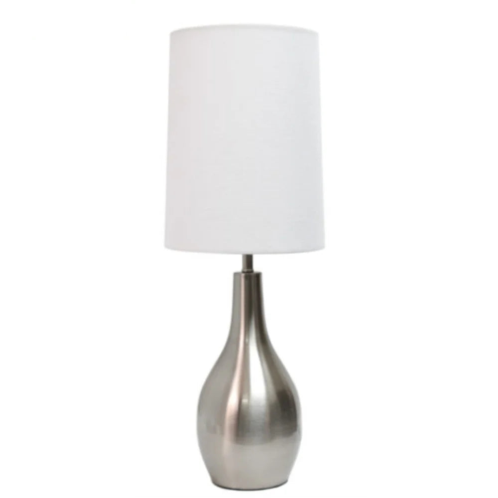 Sleek Metal Table Lamp with Brushed Nickel Finish for Modern Accent Lighting
