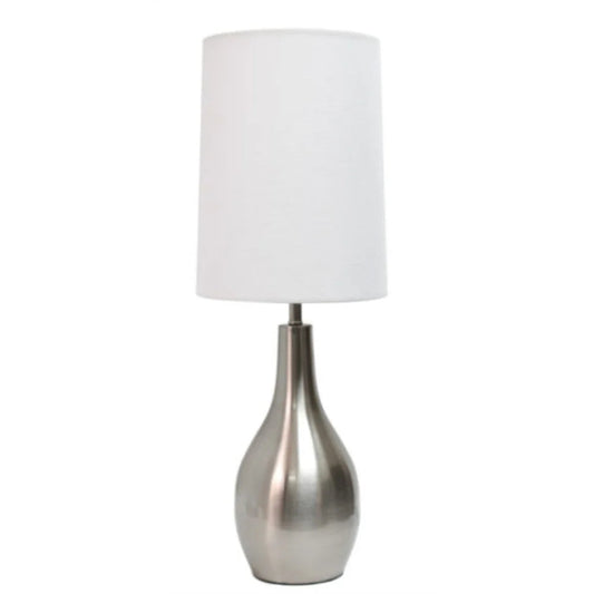 Sleek Metal Table Lamp with Brushed Nickel Finish for Modern Accent Lighting