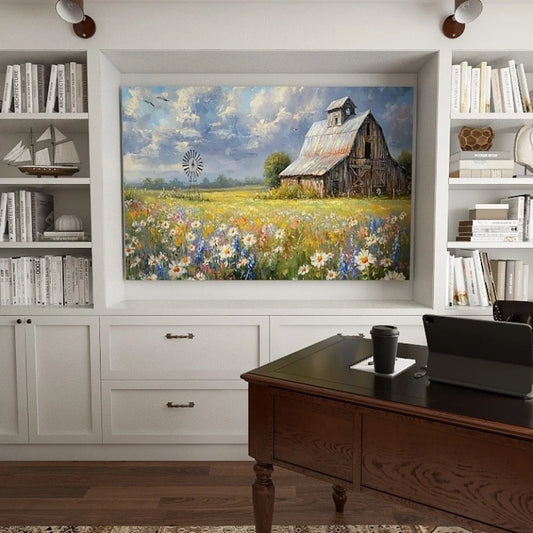 1.5 Inch Thick Pine Solid Wood Frame Canvas Wall Art Gift