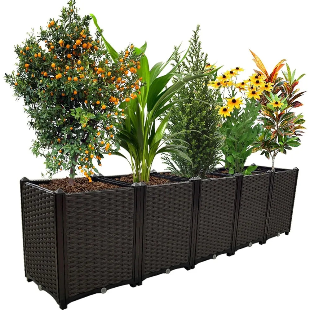 Large Outdoor Planters Elevated Garden Boxes Raised Beds