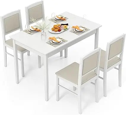 Compact Dining Table Set With Chairs For Small Space Living