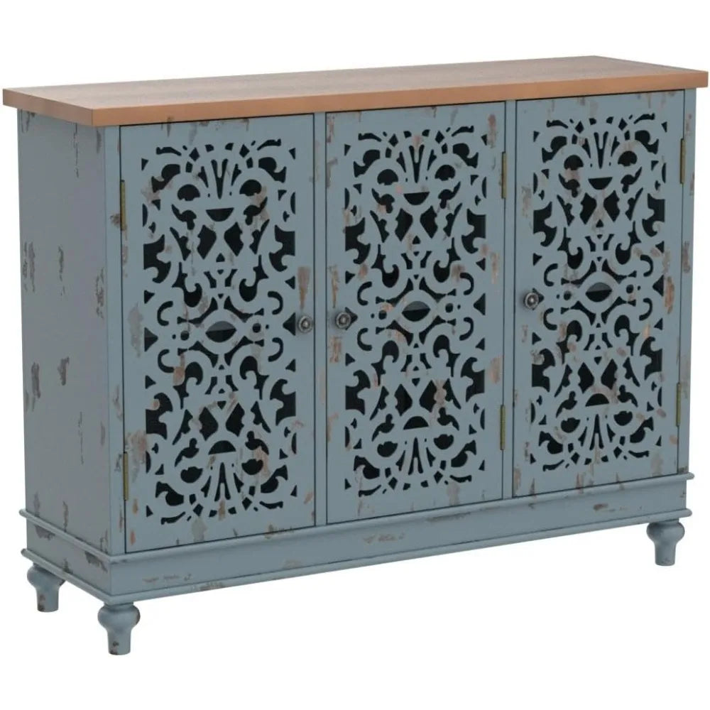 Sophia and William 3-Door Sideboard Buffet Credenza Cabinet