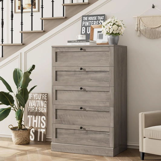 5 Drawer Dresser Chest Of Drawers Modern Bedroom Furniture