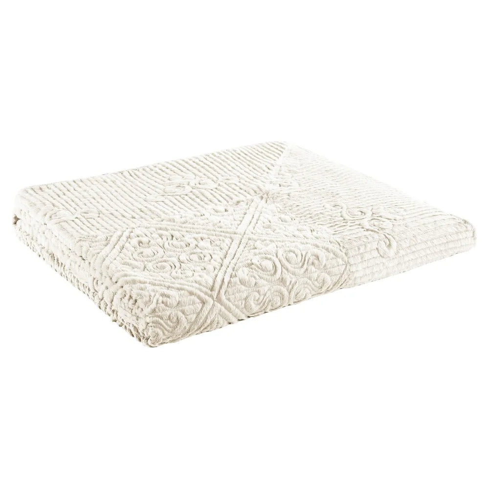 3 Piece Plush Queen Bedspread Set Hypoallergenic Microfiber