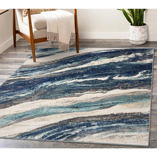 Hign-concerned Lagos Collection Art Deco Area Rug Living