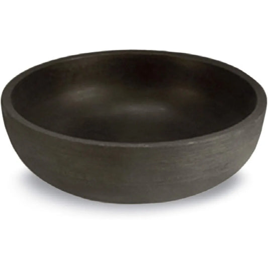 Crescent Orinoco Planter Bowl Old Bronze Resin No Drain