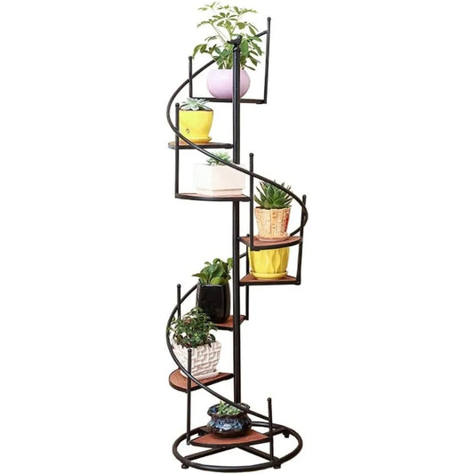 Rotating 8 Tier Plant Rack for Stylish Wall Decor