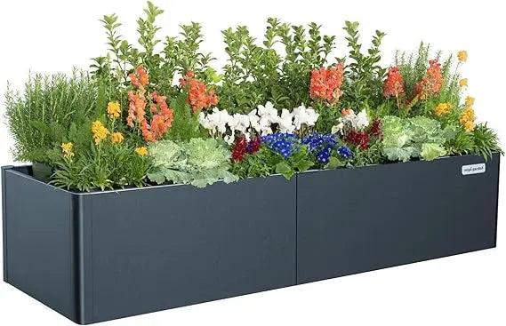 Vego Garden Modern Raised Bed 17 Tall 27x83 Steel Planter