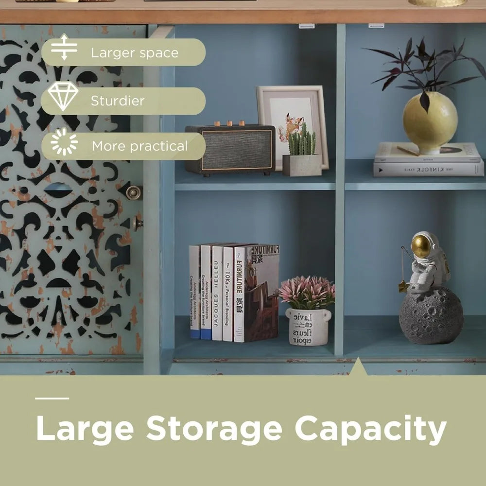 Sophia and William 3-Door Sideboard Buffet Credenza Cabinet