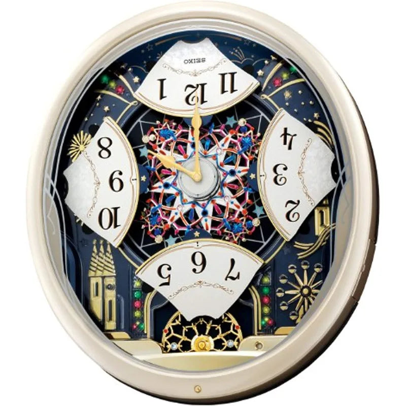 Seiko Melodies in Motion Wall Clock Starry Night LED