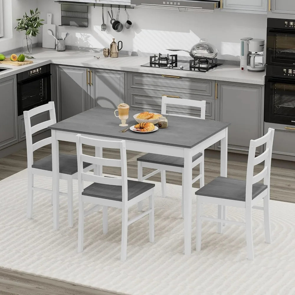 Compact Dining Table Set With Chairs For Small Space Living