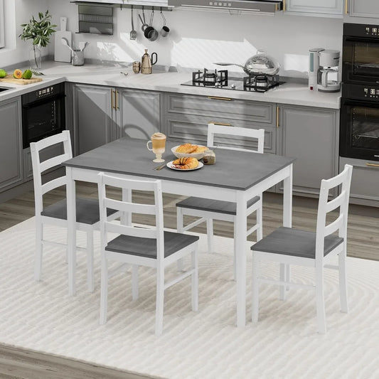 Compact Dining Table Set With Chairs For Small Space Living