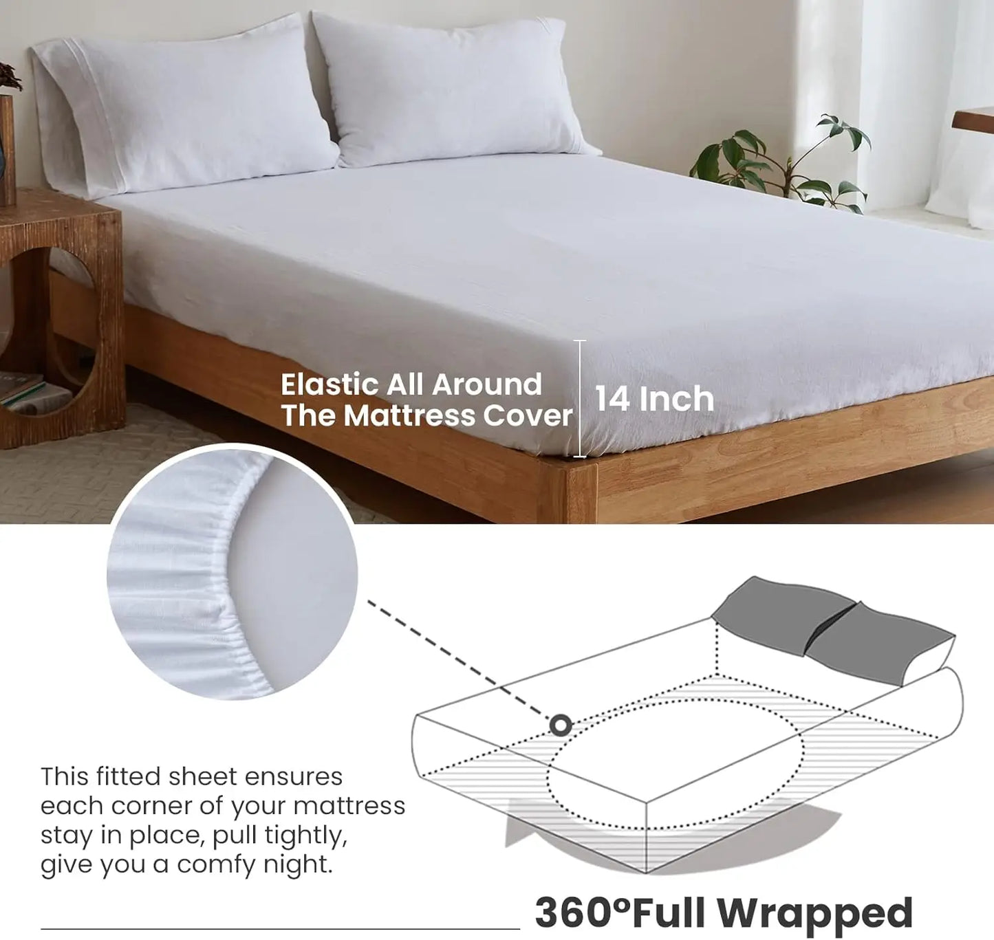 Simple Opulence 100 Percent Linen Sheet Set Embroidered