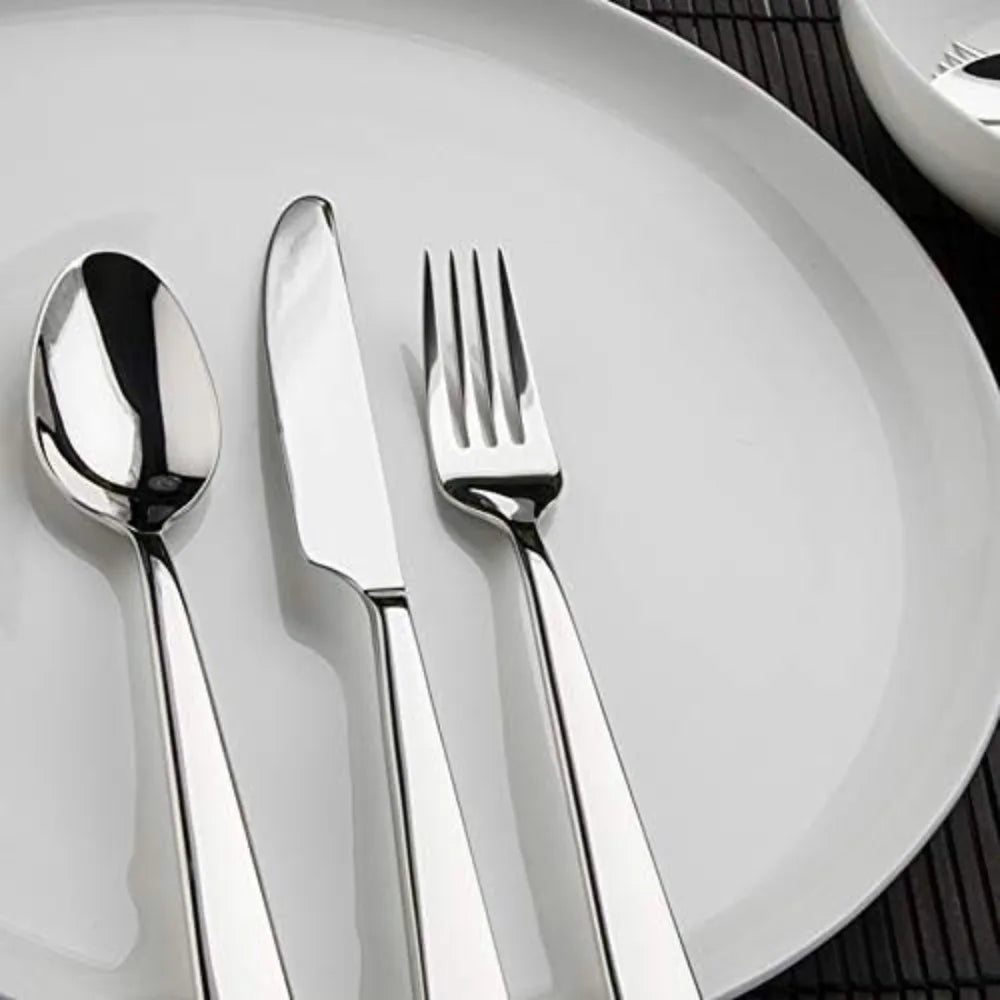 60 Piece Silverware Resto Collection Polished Flatware Set