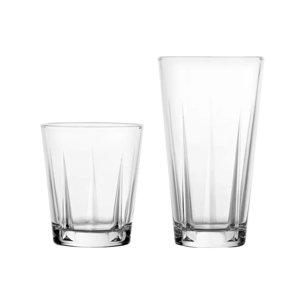 12Pc Clear Drinkware Set Durable Glasses Juices And Water