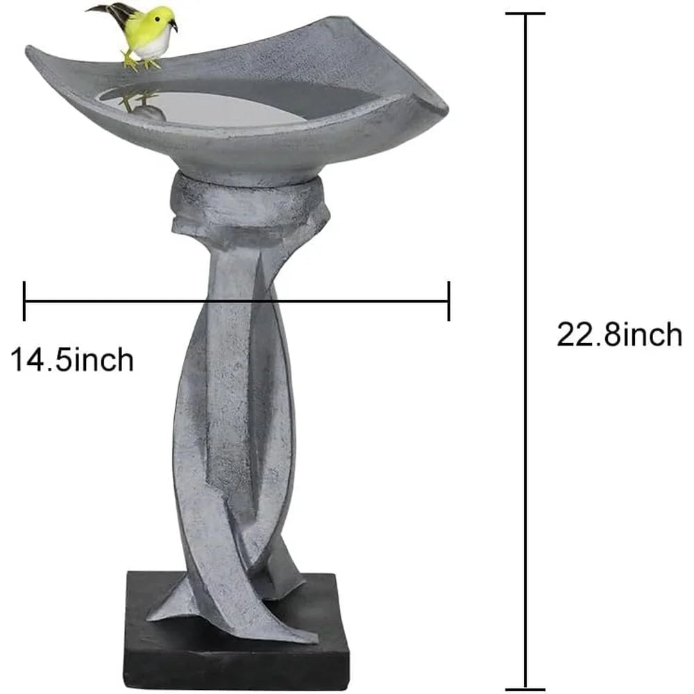 Hign Concerned Concrete Bird Bath Lotus Design Fountain