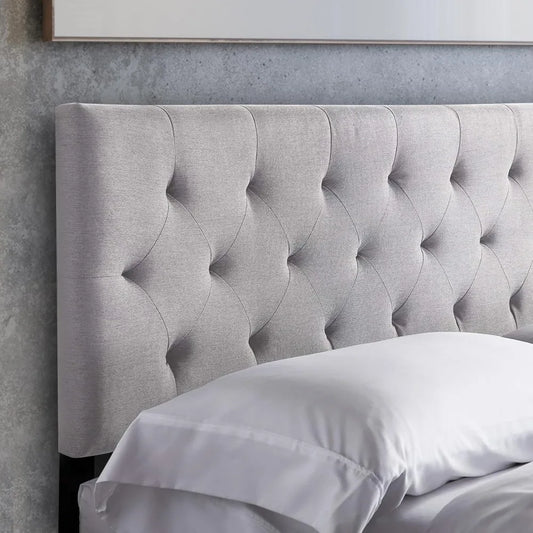 Mid Rise Diamond Tufted Headboard Queen Adjustable Height