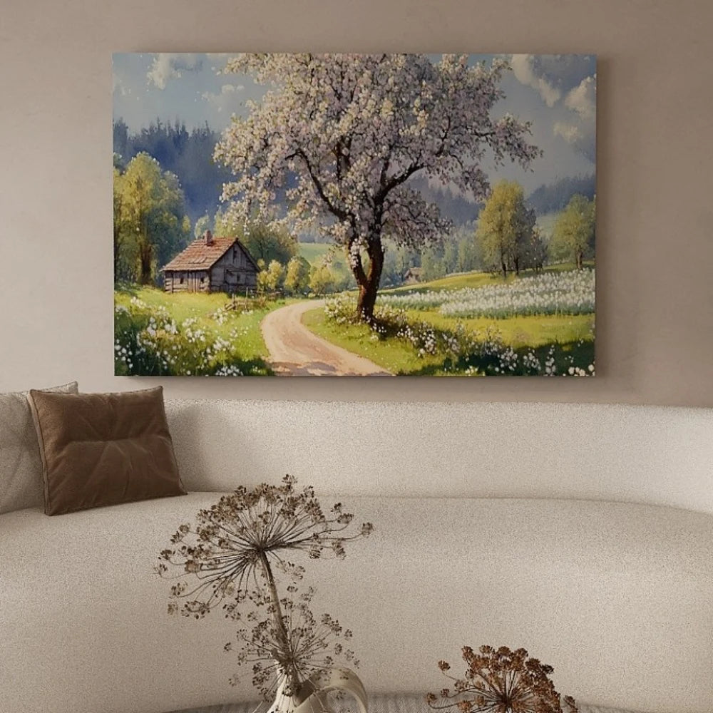 1.5Inch Thick Pine Wood Frame Canvas Wall Art Birthday Gift